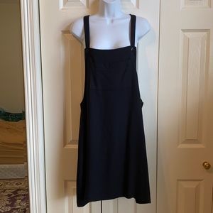Vintage 90s black wool blend dress